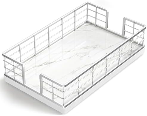 Wican Marble Guest Towel Holder Tray by Wican