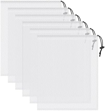 6 Pack Mesh Drawstring Bags by COIDEA