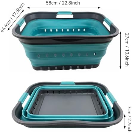 SAMMART 42L Collapsible Plastic Laundry Basket - Image 3