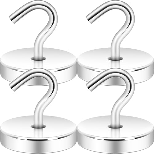 Neosmuk Magnetic Hooks for Cruise Cabins, 170lb Heavy Duty, 4 Pack by Neosmuk