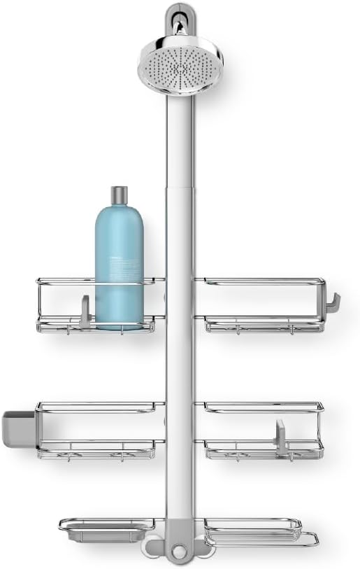 simplehuman X-Large Adjustable Hanging Shower Caddy, Handheld Showerhead by Unknown