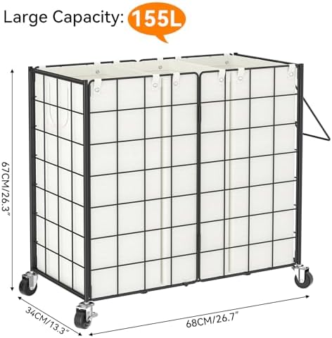 WOWLIVE Laundry Basket 3 Section - Image 4