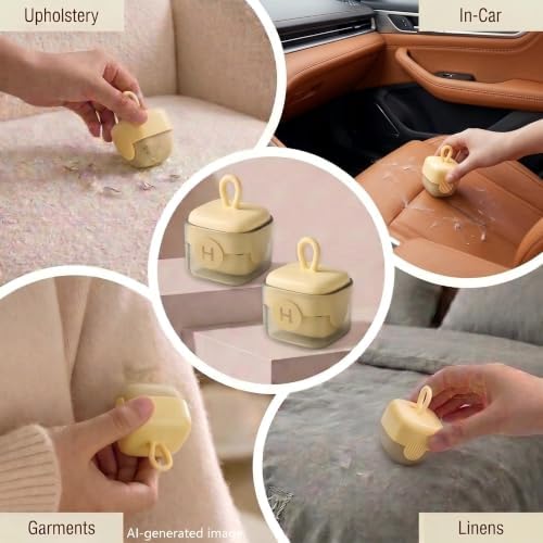 Mini Lint Roller 2 Pack Washable Reusable Pet Hair Remover - Image 4