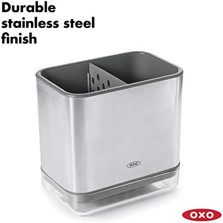 OXO Good Grips Stainless Steel Sink Organizer Caddy & Sponge Holder - Image 6