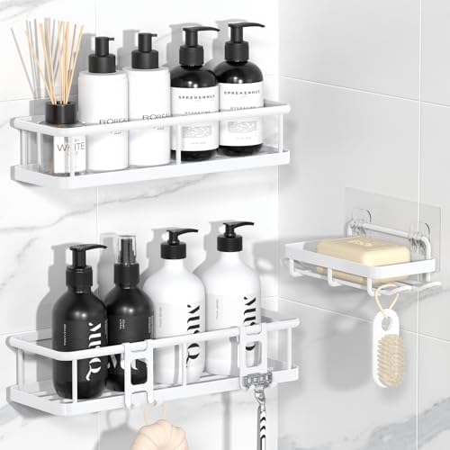 YASONIC Shower Caddy Adhesive, Rustproof Shower Organizer by YASONIC