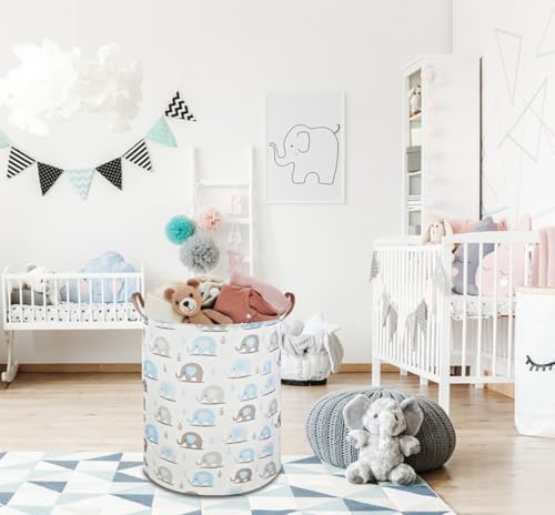 NTAOHAMPER Laundry Hamper, Elephant laundry Basket, Nursery Hamper, Waterproof - Image 2