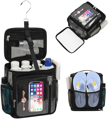 CUBETASTIC Hanging Shower Caddy Portable Bag by CUBETASTIC