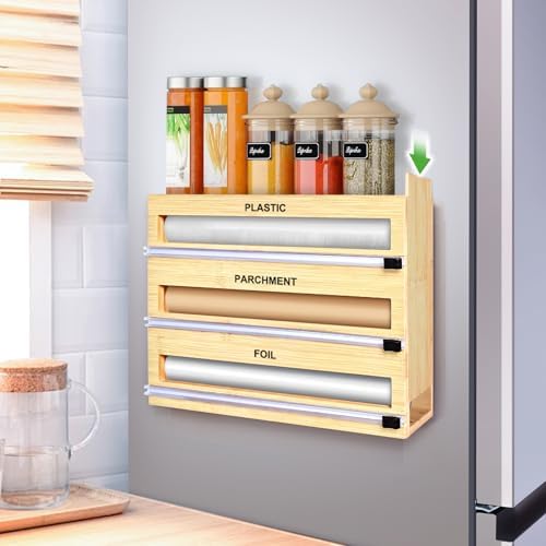 MSJGA Magnetic Plastic Wrap Dispenser by MSJGA