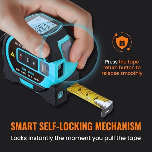 The Almighty Ruler Laser Tape Measure | Smart Range Finder | 196ft/ 60m - Image 4