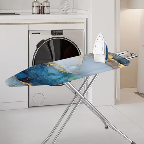 Blue Marble Ironing Board Cover Iron Pad Covers Resist Scorching and Staining - Image 2