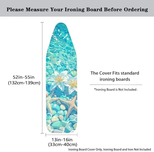 Sea Beach Starfish Ironing Board Cover Cover Heat-Reflective Scorch Resistant - Image 5