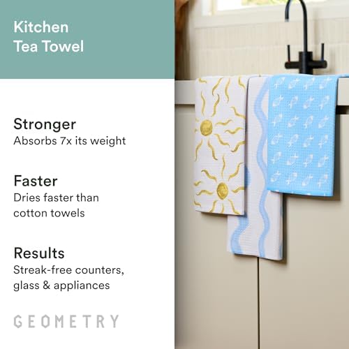 GEOMETRY Tea Towels – Spring & Summer Collection – Quick-Dry, Ultra-Absorbent - Image 2