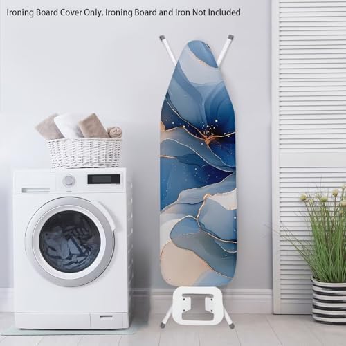 Ironing Board Cover with Ink Flower Table Top Heavy Duty Padded Iron Board - Image 3