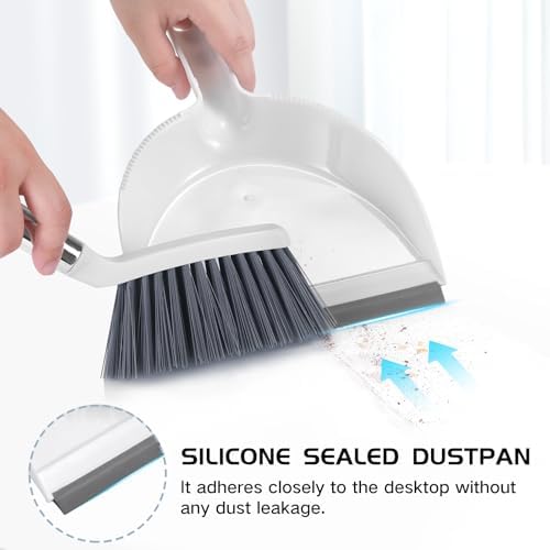 NACENA Mini Broom and Dustpan Set, 2 Packs - Image 3
