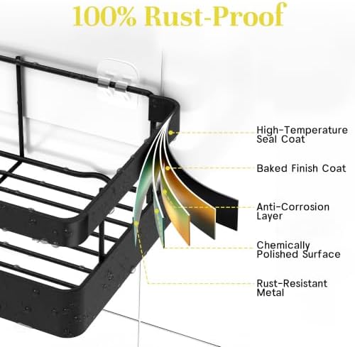 Heavy-Duty Adhesive Shower Caddy - Image 6