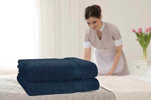 GLAMBURG 700 GSM Premium Cotton 2-Pack Oversized Extra Large Bath Sheet Set - Image 3
