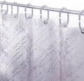 LiBa Shower Curtain Liner PEVA Waterproof, 72x72 Clear Bubbles 12 Rings by Liba