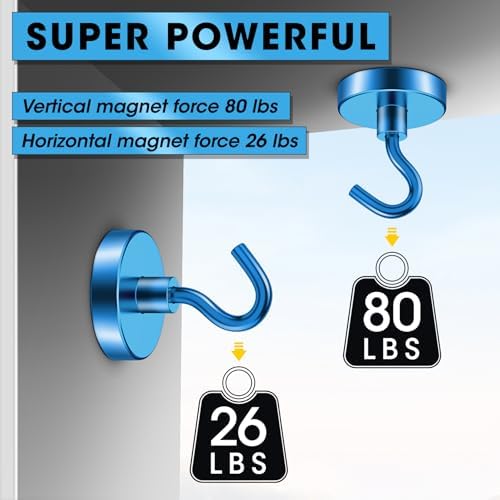 VNDUEEY Cruise Must Haves, 80 Lbs Magnetic Hooks, Cruise Magnets - Image 2