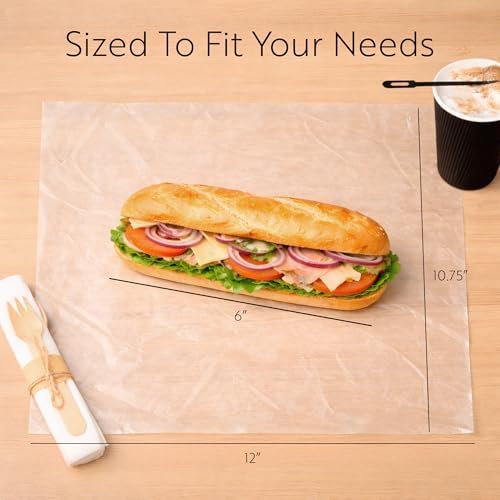 Restaurantware Plastic Food Wraps 1000 Pack of 10.75" x 12" Pre-Cut Clear - Image 2