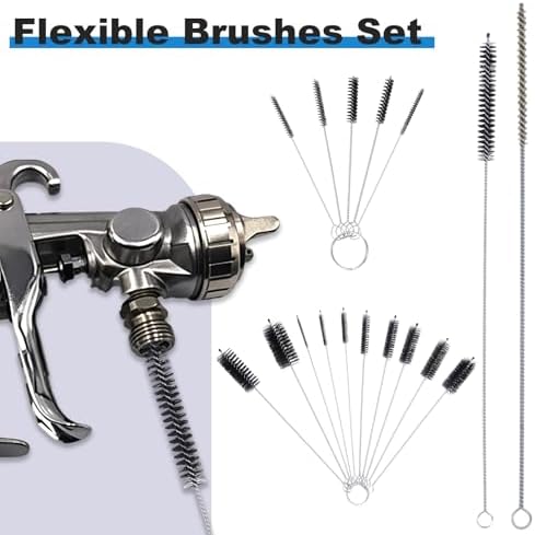 Foxtell 45 Pcs Spray Gun Cleaning Kit, Gun Cleaning Brush, Mini Brushes & - Image 4