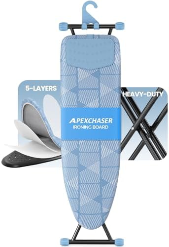 APEXCHASER Foldable 7-Level Heigh Adjustable Ironing Board by APEXCHASER