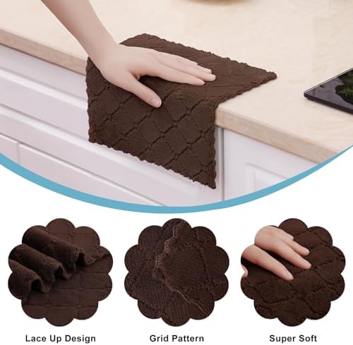 Homaxy 24 Pack Super Soft & Absorbent Dish Cloths - Image 2