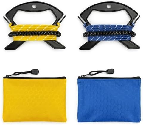 2 Pack Travel Clothesline, No Clothespins Needed, 48 Beads, Winders & Bags by OWLDACIOUS