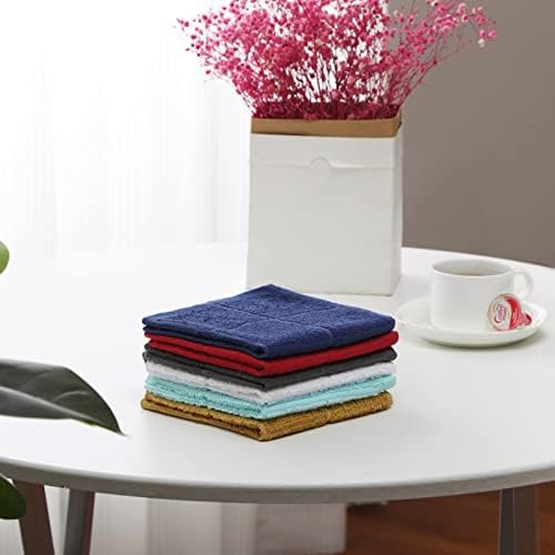 Glynniss Dish Rags for Washing Dishes, 100% Cotton Aqua Kitchen WashCloths - Image 3