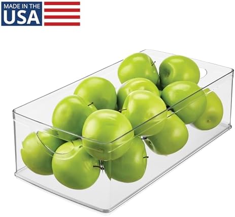 iDesign Stackable Clear Plastic Extra Long Storage Bin - Image 2