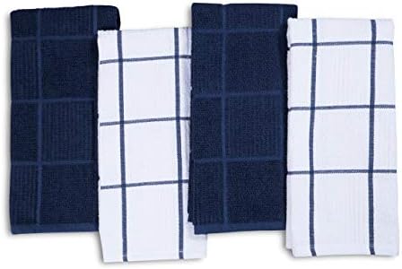 AMOUR INFINI Kitchen Towels Pack of 4, Terry Cotton Dish Towels, Ultra Absorbent - Image 2