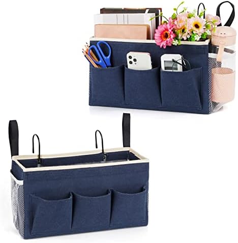 Lilithye Bedside Caddy, Bedside Storage Bag Hanging Organizer by Lilithye