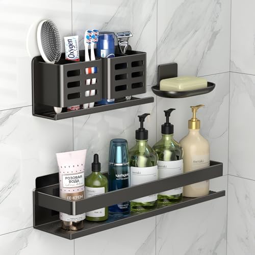 Shower Caddy, Shower Organizer 3 Pack, Adhesive Installation by Unknown