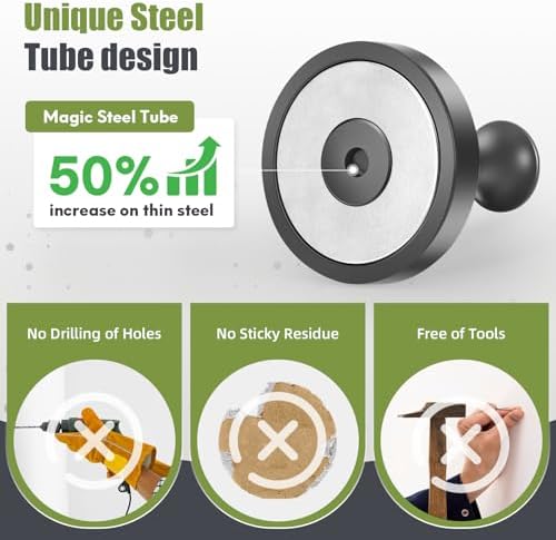 Neosmuk Magnetic Hooks Steel Tube Design - Image 3