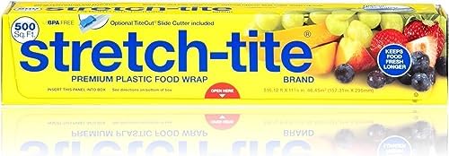 Stretch-Tite Premium Plastic Food Wrap, 500 Sq. Ft., 516.12-Ft. x 11.5/8-Inch) by Stretch-Tite