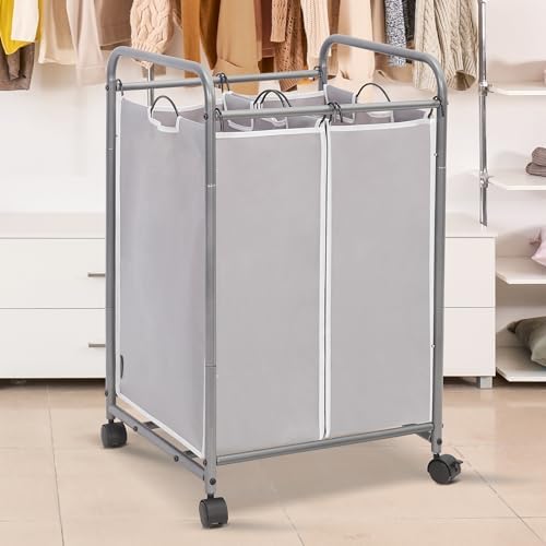 STORAGE MANIAC Laundry Sorter 2 Section, 90 L Gal Laundry Hamper - Image 2