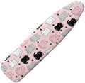 Pink Black Cat Ironing Board Cover Standard Ironing Board Cover by Darisoco
