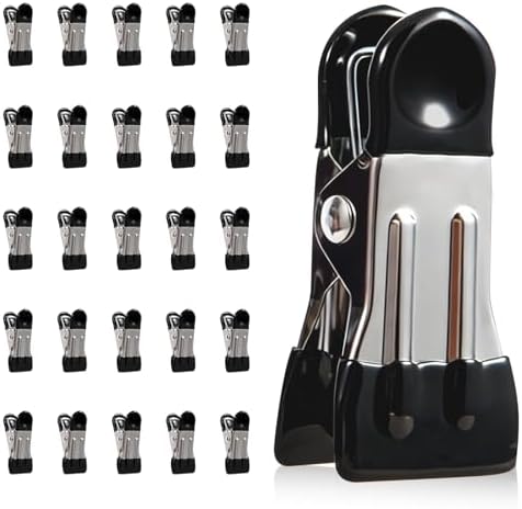 Heavy Duty Clothes Pins, 30 Pack 2.17 Inch Stainless Steel Chip Clips by Unknown