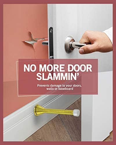 Jack N’ Drill 11-Pack Spring Door Stop 3 ¾-inch Heavy Duty and Flexible Door - Image 3