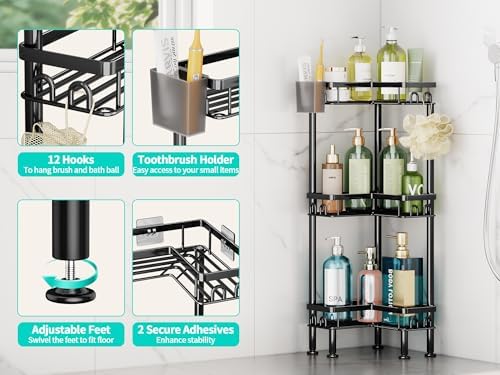 HapiRm Standing Shower Caddy Corner - Image 2