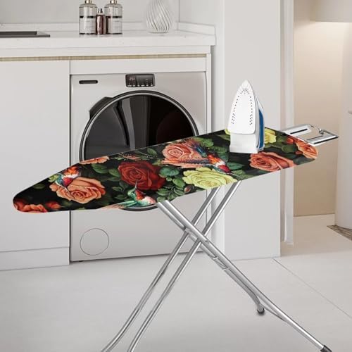 Hummingbird Rose Ironing Board Cover Standard Size 15 x 54 Stain Resistant - Image 2