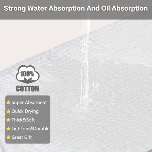 PY HOME & SPORTS Dish Towel Set, 100% Cotton Waffle Weave Kitchen Towels 8 - Image 6