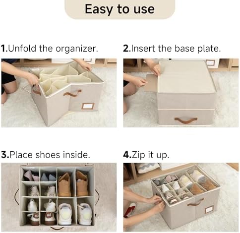 StorageWorks 2-Pack Closet Shoe Storage Organizer - Image 4