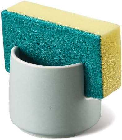 ONEMORE Ceramic Sponge Holder for Kitchen Sink, by ONEMORECeramics