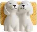 Ceramic Couple Dogs Sponge Holder by Bicuzat