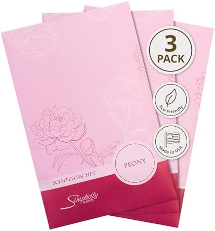Peony Scented Sachets Pack of 3, Spring and Summer by FloralSimplicity