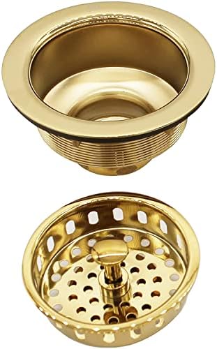 Westbrass A214-01 3-1/2" Post Style Large Kitchen Sink Basket Strainer - Image 7