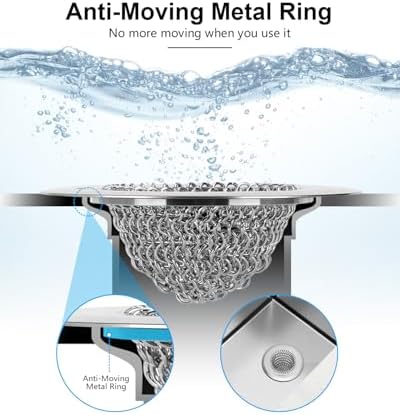 Upgraded Reversible Sink Drain Strainer & Kitchen Sink Stopper Set - Image 5