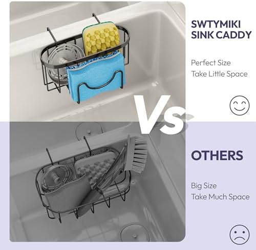 SWTYMIKI Sponge Holder for Kitchen Sink - Image 4