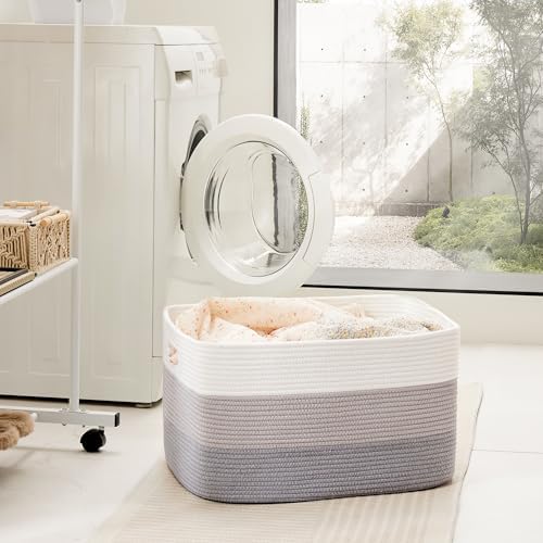Artfeel Blanket Basket, Rectangle Woven Baskets - Image 3