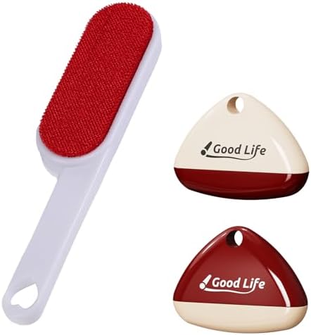 1PCS Double-Sided Lint Brush & 2PCS Reusable Sticky Lint Rollers – Pet Hair by AMUSCHAT